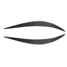 Headlight Eyelid Headlamp Eyebrow Sticker Strip Trim Cover for Q50 2014 - 2022 Carbon Fiber