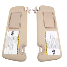 74320-0E074-A0 74310-0E074-A0 Car Beige Sun Visor with Mirror for Highlander 2014 2015 2016 2017 2018 2019