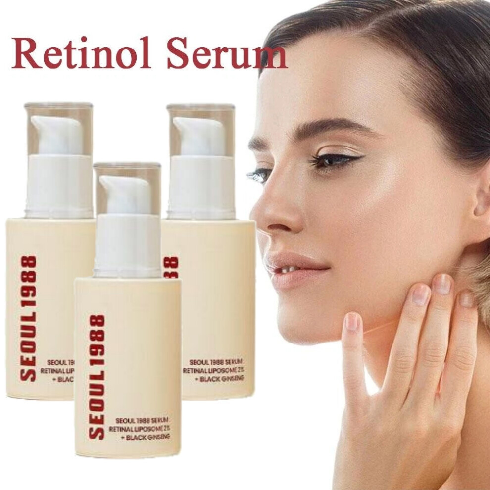 Black 3Pc Ksecret Seoul 1988 Serum : Retinal Liposome 2% + Ginseng, 30Ml