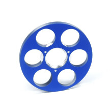 Carretel de Fita Vazio 6 Furos Carretel de Coleta Vazio Fita de Áudio Hub de Nab Vazio para Gravadores Nagra SN SNST Series Acessórios Azul