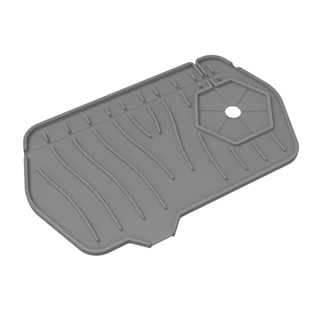 Foldable Silicone Sink Splash Guard, Non-Slip Drip Catcher, Gray 5011385359398