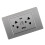 Thailand Type USB-C Wall Outlet, Space-Saving Gray Electrical Receptacle 11