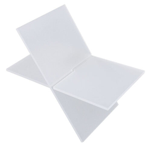 Sleek Acrylic Book Holder Transparent Design 2