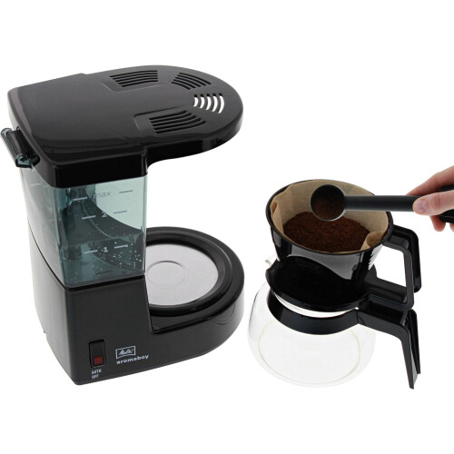 Melitta Melitta Filter Coffee Machine, Aromaboy Model, Stainless Steel, Black, 1
