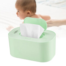 Chauffe-bavoir portable USB, 80 lingettes, vert, chauffage supérieur