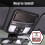 Front Reading Light Panel Cover Trim Kit for   2019-2022 Accessories ABS Carbon Fiber 7