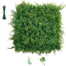 Parete Vegetale Artificiale-Duoku-50,8x50,8 cm-Set di 12 Pannelli di Verde Sintetico per Decorazione di Balcone