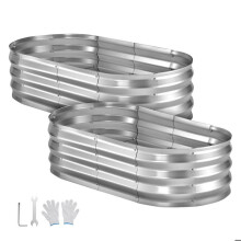 Potager surélevé - DUOKU - YJ-ZZC006 - 120x60x30 cm - Lot de 2 - Alliage aluminium-zinc