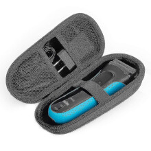 (As show, One size) Travel Case Protective Cover Storage Bag for Braun Electric Shavers (Black Interior)