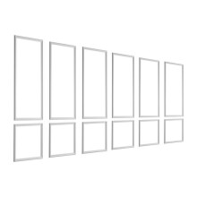 Kit de Molduras Murales Pre-cortadas-Duoku-6 Piezas-Cuadros Decorativos 61x137 cm y 61x61 cm