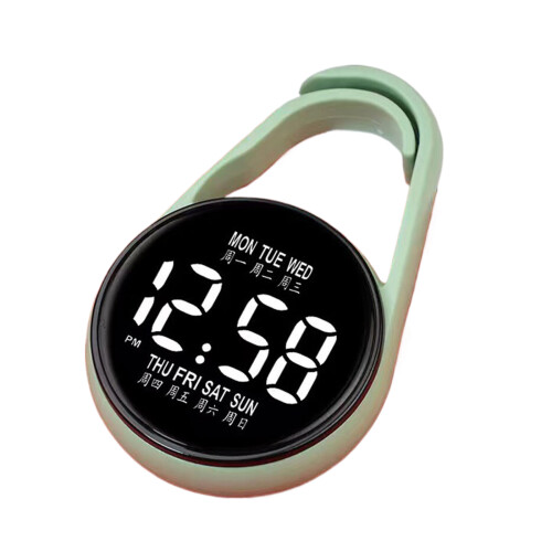 Pocket Electronic Digital Clock For Students-Matcha Green