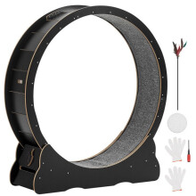 Roda de Exercícios Duoku para Gatos - 120 cm - para Gatos com Peso entre 8,6 e 12,7 kg - com Mecanismo de Travamento - Preta