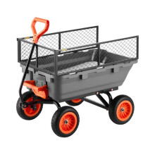 Carro de Jardín Basculante-Duoku-Capacidad de 362 kg-en Material PP Robusto para Transportar Madera
