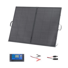Painel Solar Portátil 200 W-Duoku-Carregador Solar Dobrável Monocristalino com Estrutura-Rendimento Energético de 23 %