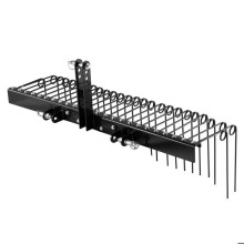 Râteau Paysager Tracté-Duoku-153 cm-pour Attelage 3 Points Tracteurs Catégorie 1-26 Dents