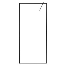Vaste douchewand - DUOKU - CNH-CZ-WALK IN-A MB - 86,4 x 187 cm - 8 mm gehard glas - Aluminium profielen