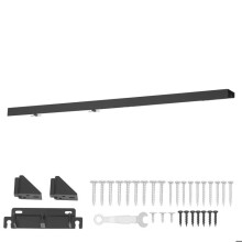 Schiebetürbeschlagset Parallel-Duoku-Doppelschienen-System 152,4 cm aus Aluminiumlegierung