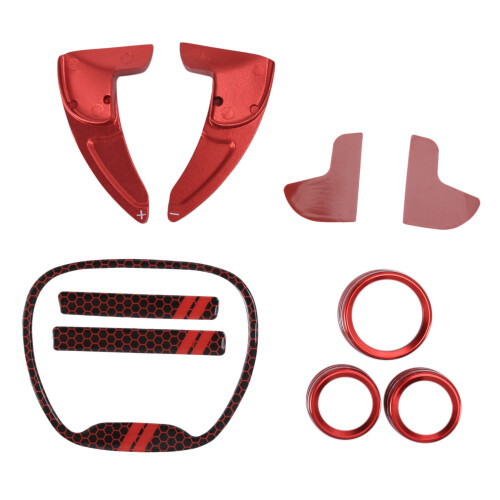 For  Challenger Charger Durango 2015-2020 Steering Wheel Shift Paddle+Emblem Kit+Air Conditioner  CD Button 1
