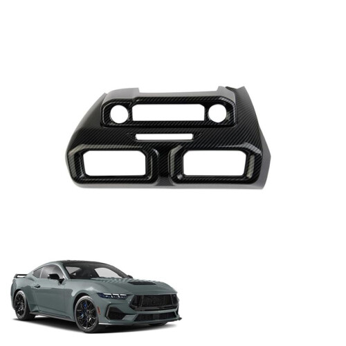 Center Console Luftventil Lock Trim för  Mustang 2024 Interiörtillbehör Kolfiber 2
