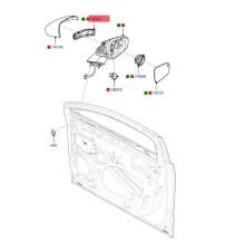 1Pair Rearview Mirror Turn Signal LED Indicator Light 31498601 for Mondeo 2013-2020 DS73-13B382-BA DS7313B381BA