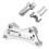 Braçadeira Superior de Riser de Guiador Reto de 3,5 Polegadas para  1 Polegada Bar Dyna Sportster Softail 5
