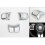 För    Compass Cherokee 2011+ Bilinteriör Rattdekoration Cover Trim Ramdekaler 9