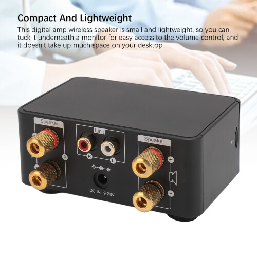 Mini Bluetooth 5.0 Power Amplifier 100Wx2 2.0CH Portable Wireless Receiver 2
