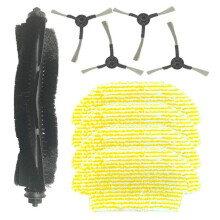 9PCS for RCV3 Robot Vacuum Replacement Parts Vacuum Main Roller Brush Side Brush Mop Cloth