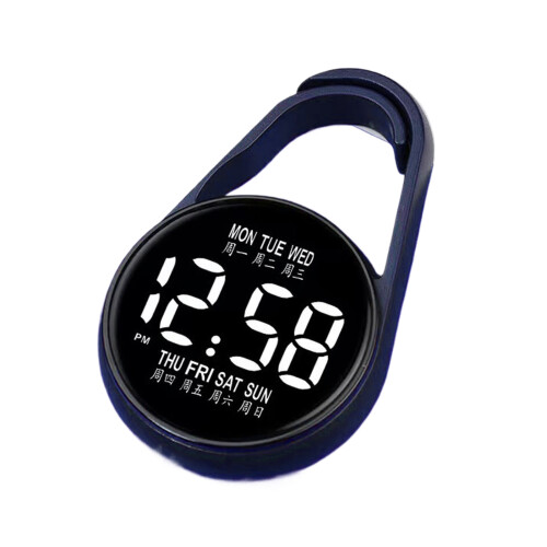 Mini Study Digital Clock Combines Touch screens Waterproof-Blue