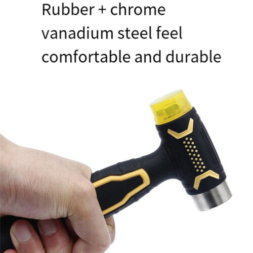 Multi-Function Mounting Hammer Multi-Purpose Hammer Double-Color Handle Coated Mounting Hammer Multifunction Screwdriver 1