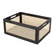 Multipurpose Bamboos Storage Basket for Bathroom or-large