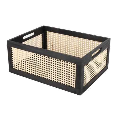 Multipurpose Bamboos Storage Basket for Bathroom or-large