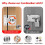 Cabinet Door  Keyless Combination Lock Cabinet Mechanical 3-Digit Passcode Cabinet Lock for Kitchen Cabinet Silver 3