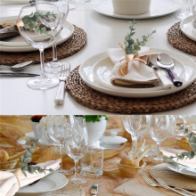 Christmas Floral Napkin Rings Set of 24 Rustic Eucalyptus Napkin Ring Holders Spring Easter Ring Holder