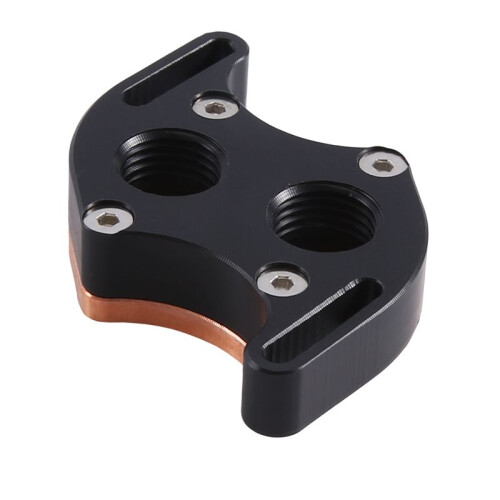 S-Shaped CPU Water Cooling Block Cooler South Bridge Northbridge Block for Computer CPU Block 2