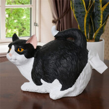 Porta Fazzoletti per il Sedere di Gatto - Copri Scatola Quadrata per Fazzoletti di Gatto Soriano Arancione - Accessori per il Bagno Carini - Dispenser