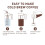 Cold Brew Coffee Maker, 40 Oz Iced Coffee Pitcher with Mesh Filter, Glass Ice Coffee Making Jug for Fridge Black 4