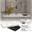 Marble Pattern Resin Tray Non Slip Rectangular Plate Countertop Bathroom Soap Shampoo Storage Tray Home Decor,White 3