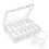 Small Bead Organizers Box, 13Pieces Plastic Storage Cases  Clear Bead Storage Containers Boxes with Hinged Lid 2