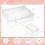 Small Bead Organizers Box, 13Pieces Plastic Storage Cases  Clear Bead Storage Containers Boxes with Hinged Lid 6