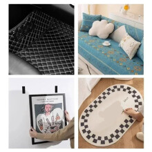 80Set Double Faced High Adhesive Fixing Stickers Carpet Pad Dashboard Mat Fixed Home Floor Anti Skid Tape Sticker, C