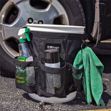 Sac de Rangement pour Seau, Porte-Seau de Lavage de Voiture avec Sac en Filet, Seau de Nettoyage de 5 Gallons pour Voitures, Outil de Jardinage et de