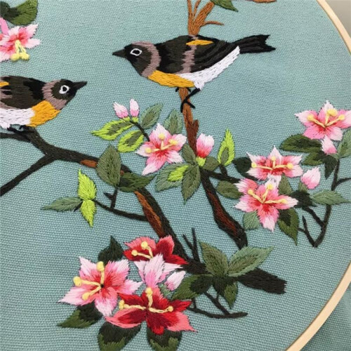 3 Sets DIY Embroidery Kit for Beginners Adults, Includes Holiday Cat, Hoop, Color Threads, Tools 2