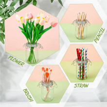 6 Pcs Flower Arrangement Holder Flower Frog Wire Flower Arranging Tool Metal Flower Insert Lid Flower Grid (6 Inch)