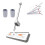 Large Flat Mop, Mop, 360 Rotating Mop with Dewatering Scraper, Magic Mop 360 with Dewatering Scraper White 7