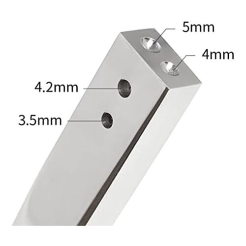 Insertore per Bave per Rivetti in Rame, Incastonatore per Rivetti e Bave 2 in 1 9 12 Strumento di Installazione per Rivetti in Rame per 1
