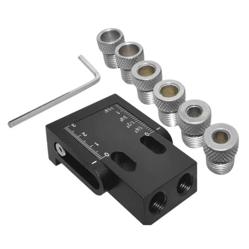 15-Degree Angle Woodworking Oblique Hole Locator 8Pc Angle Drill Guide Set DIY for Woodworking Tools. 2
