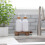 Wood Pedestal Soap Stand Rectangular Soap Riser Bathroom Soap Dish Shampoo Holder Tray 2
