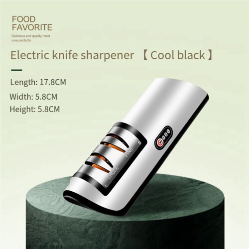 Electric Knife Sharpener Automatic Adjustable Kitchen Tool for Fast Sharpening Knives Scissors Orange 1