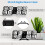 3D LED Digital Clock Luminous Wall Clock Multifunctional USB Plug in Electronic Clock Home Decoration,Red 3